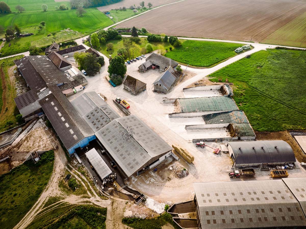 La Ferme des Tourelles Ferme vu de haut